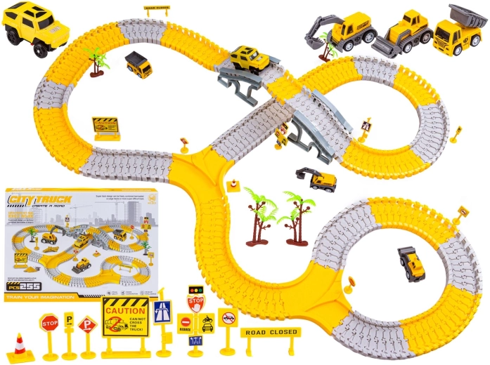 Grande pista da corsa flessibile – cantiere 255 pezzi
