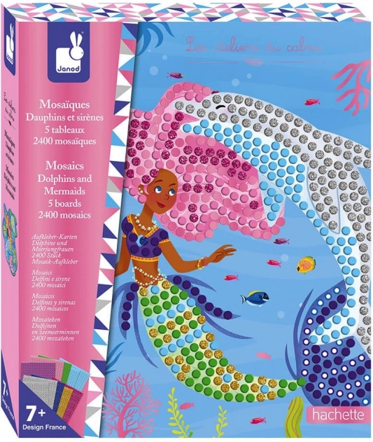 Janod mosaico sirene e delfini maxi