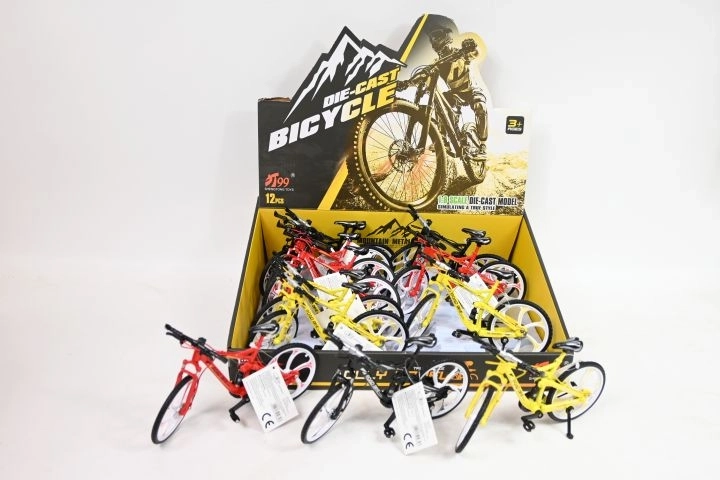 Bicicletta da motocross in metallo in miniatura da 19 cm - 1 pezzo