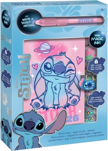 Set regalo diario segreto Stitch A4 con penna magica