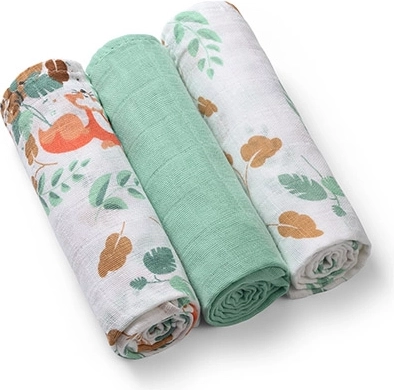 Babyono pannolini in mussola Super Soft menta 70 × 70 cm 3 pz