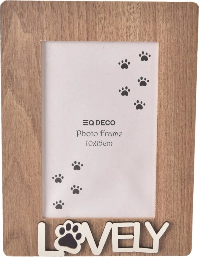 Portafoto in legno Lovely Cat 10 × 15 cm
