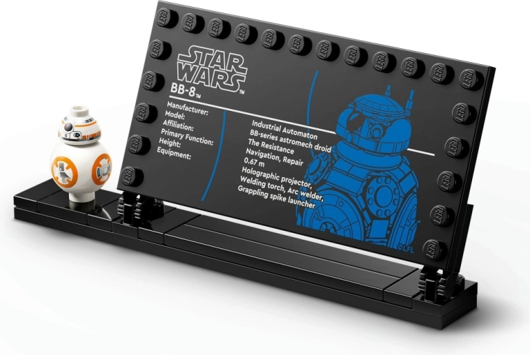 Supporto da collezione con targhetta informativa