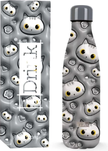 Thermos con gatto bianco da 500 ml