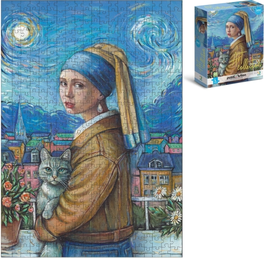 Puzzle Ragazza con l’orecchino di perla 500 pezzi (47 × 33 cm) in scatola