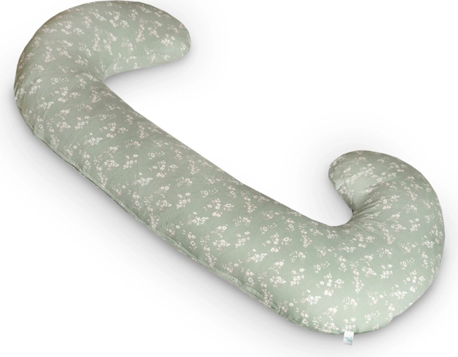 Cuscino per allattamento e gravidanza Ceba Cebuška Duo jersey Green Meadow 300 cm
