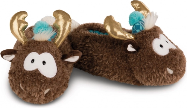 Pantofole di peluche Renna Reny Heart taglia 38-41