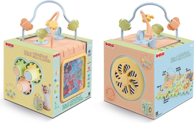 2 in 1: cubo e base puzzle interattiva