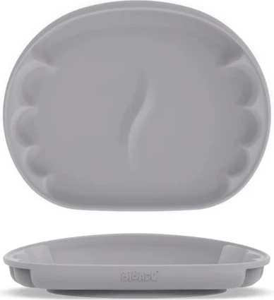 Piatto in silicone BIBADO Learning Curve con ventosa Mist