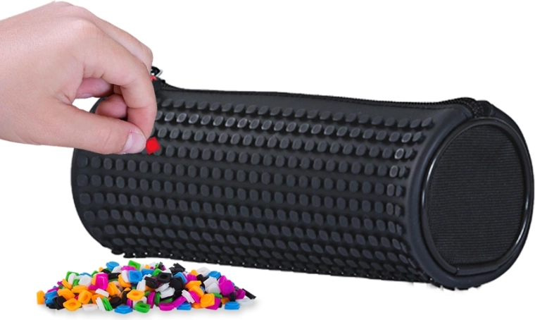 Astuccio rotondo creativo Pixie Crew nero