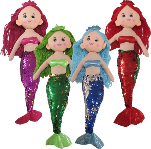 Bambola di pezza sirena 50 cm – 4 tipi
