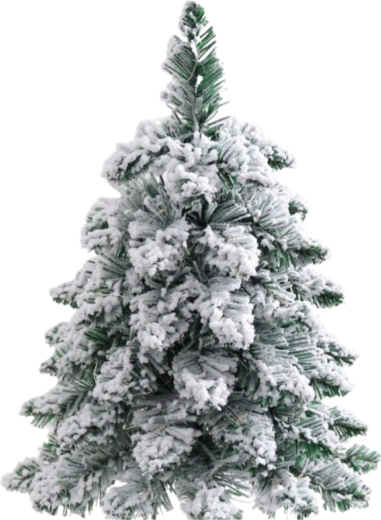 Rami realisticamente innevati