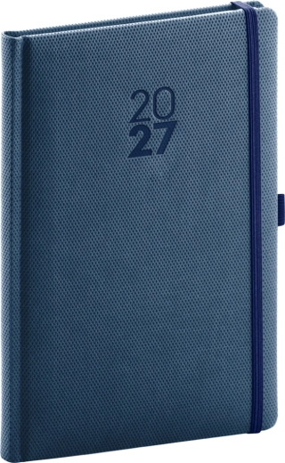 Agenda settimanale Notique Diamante 2027 blu 15 × 21 cm