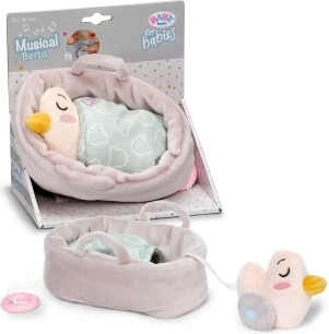 BABY born for babies peluche musicale Berta con cestino