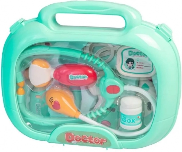 Organizzazione ordinata in una valigetta portatile