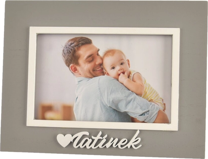 Portafoto in legno Papà 21 × 16 cm