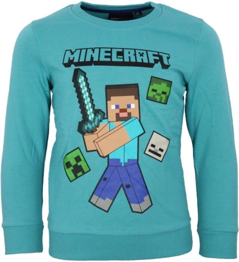 Felpa turchese Minecraft