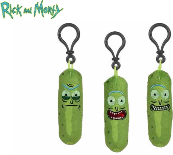 Portachiavi in peluche Pickle Rick di Rick e Morty