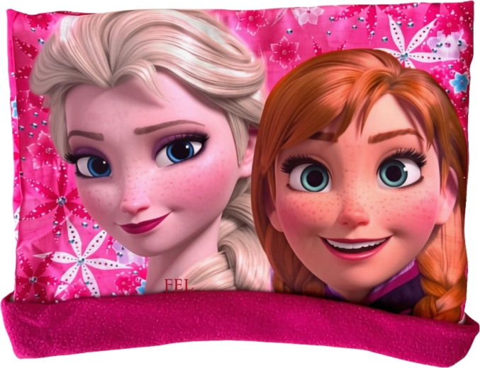 Scaldacollo per bambini Frozen Elsa e Anna fucsia