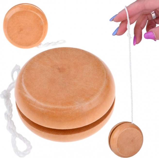 Yo-yo in legno naturale