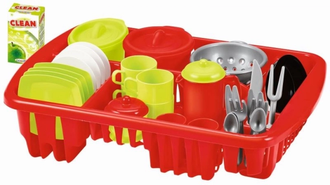 Set di stoviglie con scolapiatti