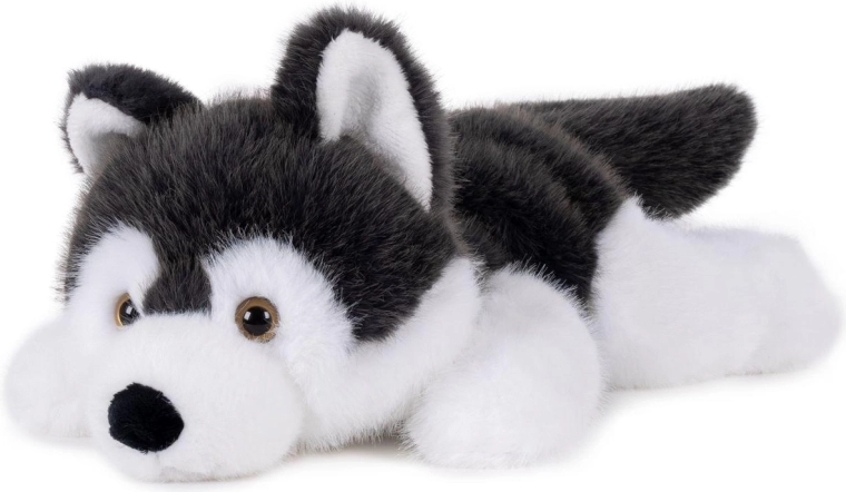 Husky di peluche sdraiato 30 cm