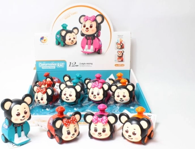 Topolino a carica in espositori da vendita (12 pz)