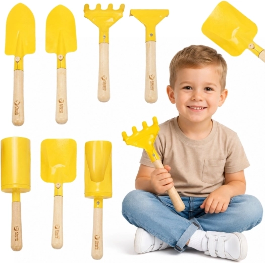 Set di attrezzi da giardinaggio in metallo per bambini Classic World Edu - 8 pezzi