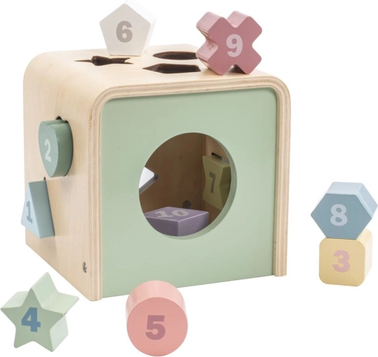 Cubo Montessori a incastro con forme Baby Mix