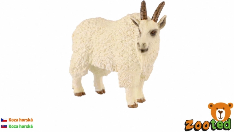 Capra di montagna figurina in plastica 10 cm - 1 pezzo