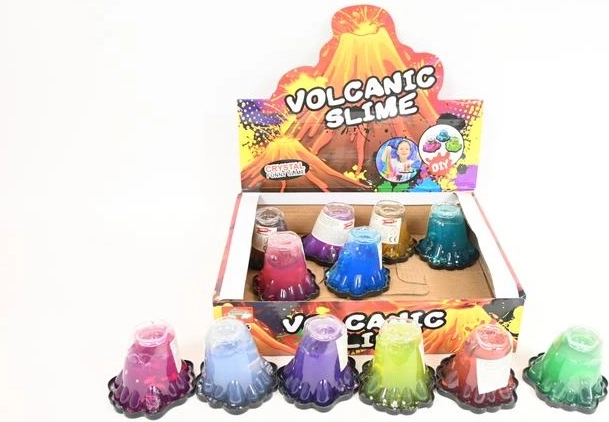 Slime Wulkan slime per bambini con effetto vulcano (display da 12 pz)