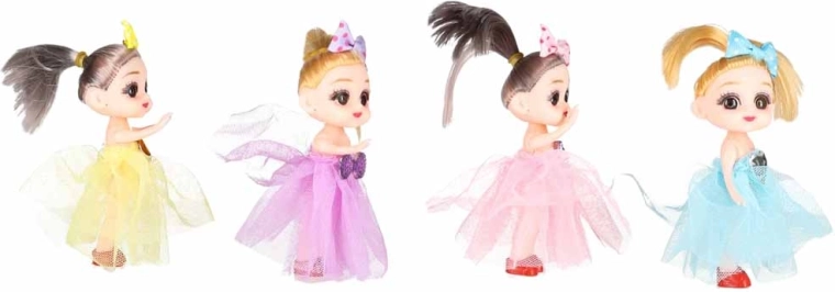 4 mini bambole in un’unica confezione