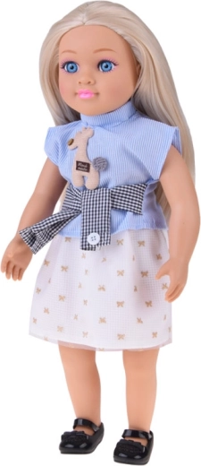 Lunghi capelli biondi per pettinature e acconciature