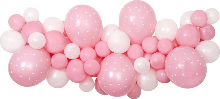 Gemar set fai-da-te per ghirlanda di palloncini baby pink