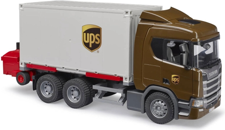 Modello dettagliato Scania nei colori UPS