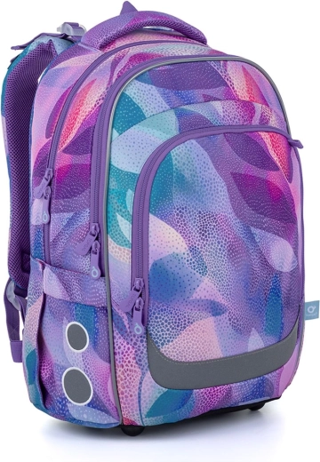 Zaino scolastico TOPGAL Lori onde pastello