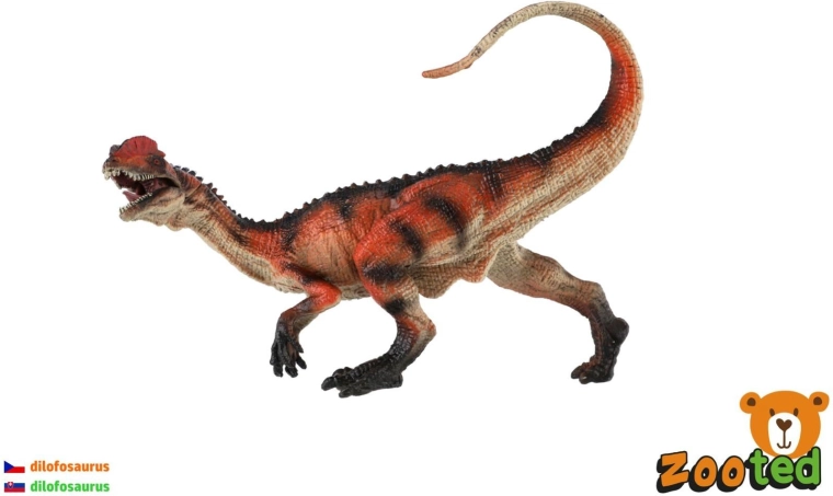 Dinosauro Dilofosaurus in plastica 15 cm