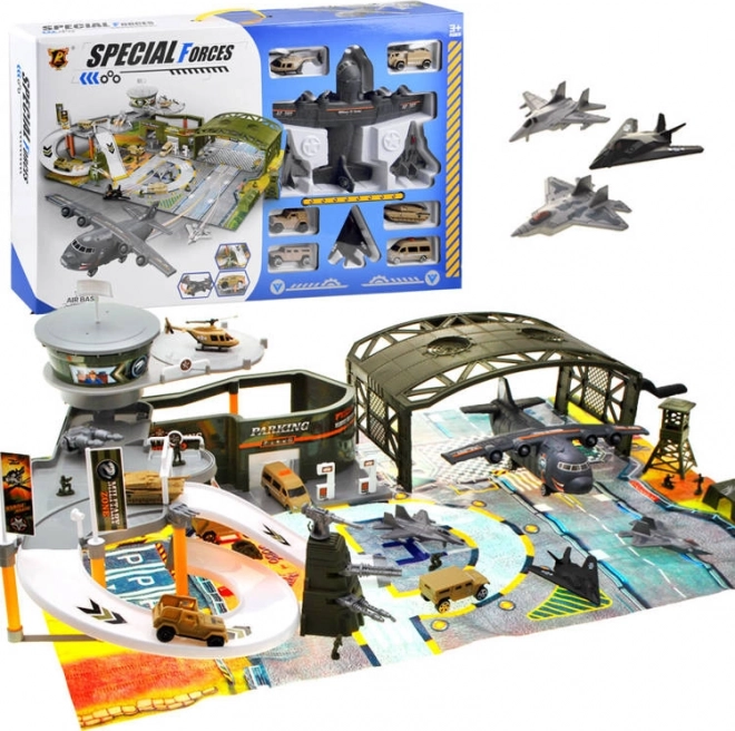 Grande set di gioco base militare