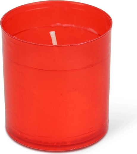 Set di 4 candele rosse votive 5,5 × Ø5 cm