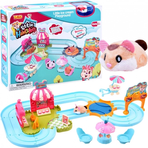 Pista interattiva con criceto – gelateria con accessori