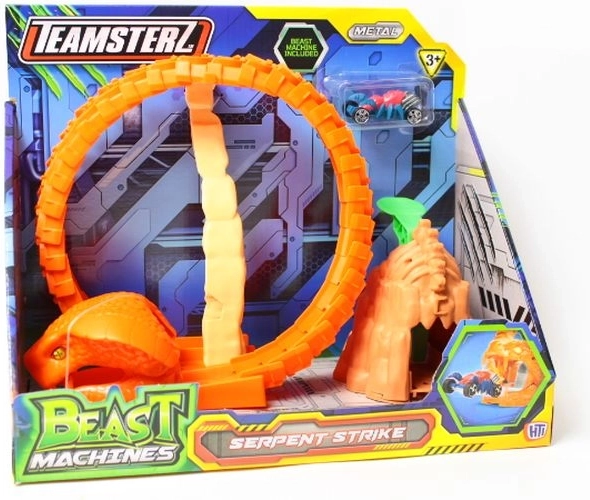 Pista serpentina Teamsterz Beast Machines Serpent Strike con macchinina