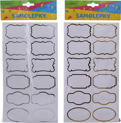 Adesivi 14x25,5 cm per barattoli di spezie, etichette, cornice