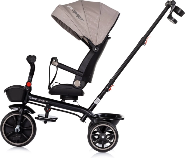 Cappottina con visiera parasole e pratici cestini portaoggetti