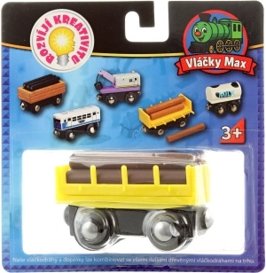 Vláčky Max vagone con legna
