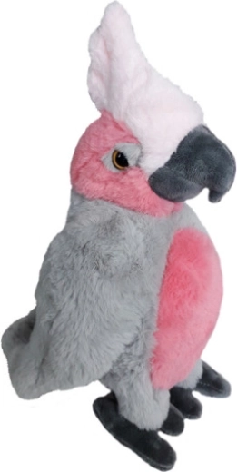Pappagallo cacatua rosa peluche 33 cm