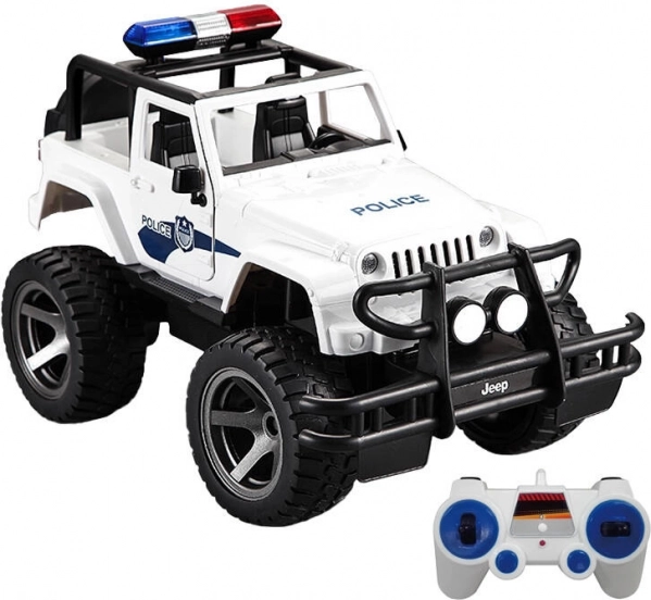 Auto della polizia Jeep con telecomando 1:12 Double Eagle