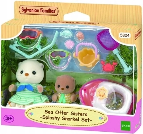 Sylvanian Families sorelle lontre marine in vacanza
