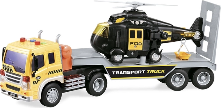 Autotreno urbano con semirimorchio ed elicottero 1:16 radiocomandato