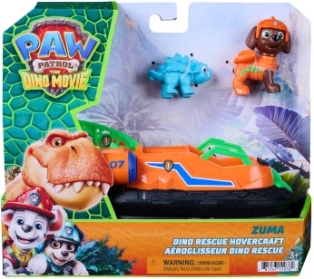 Paw Patrol Dino Movie: hovercraft di salvataggio di Zuma con personaggi