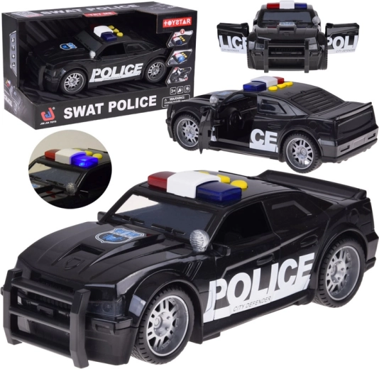 Auto della polizia con effetti luminosi e sonori